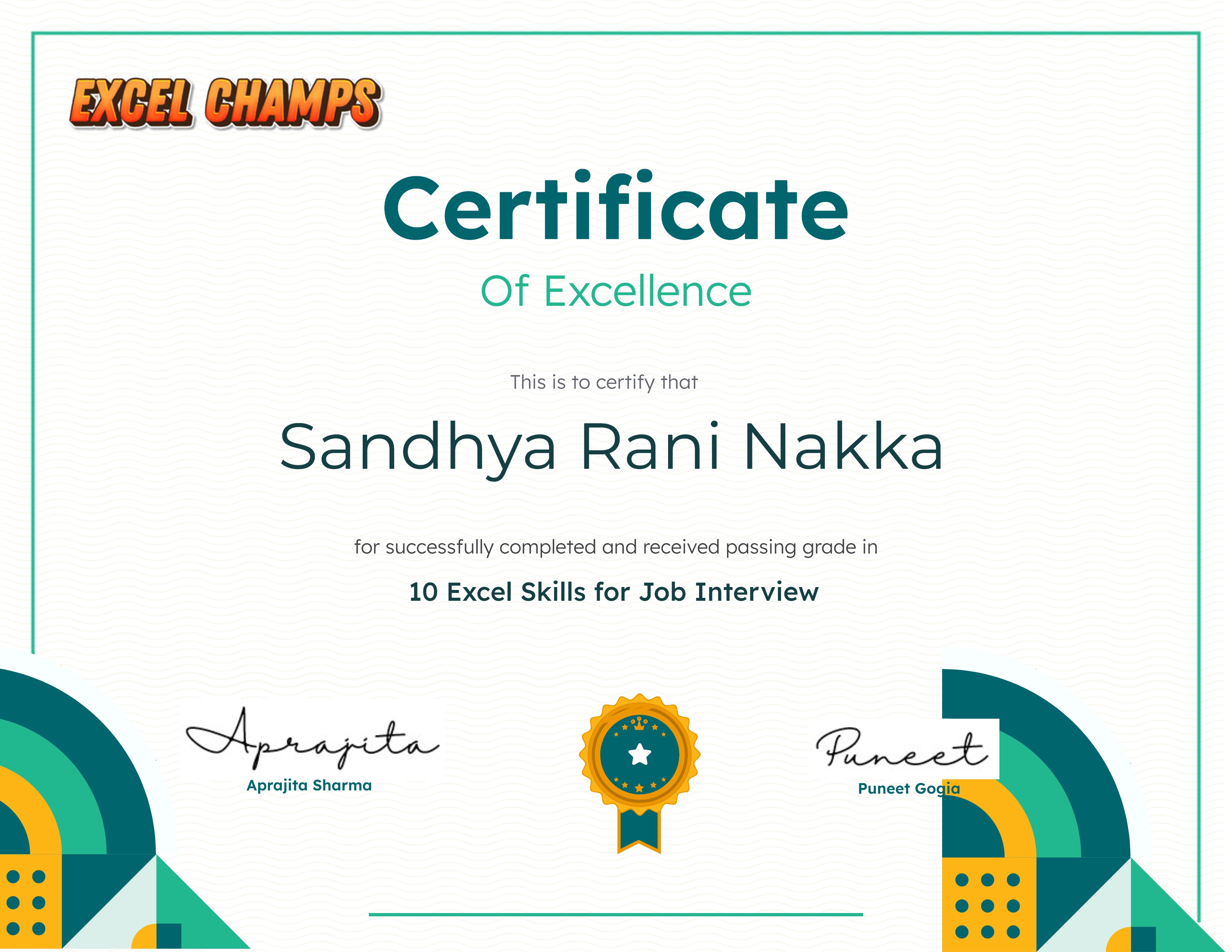 10 Excel Skills for Job Interview