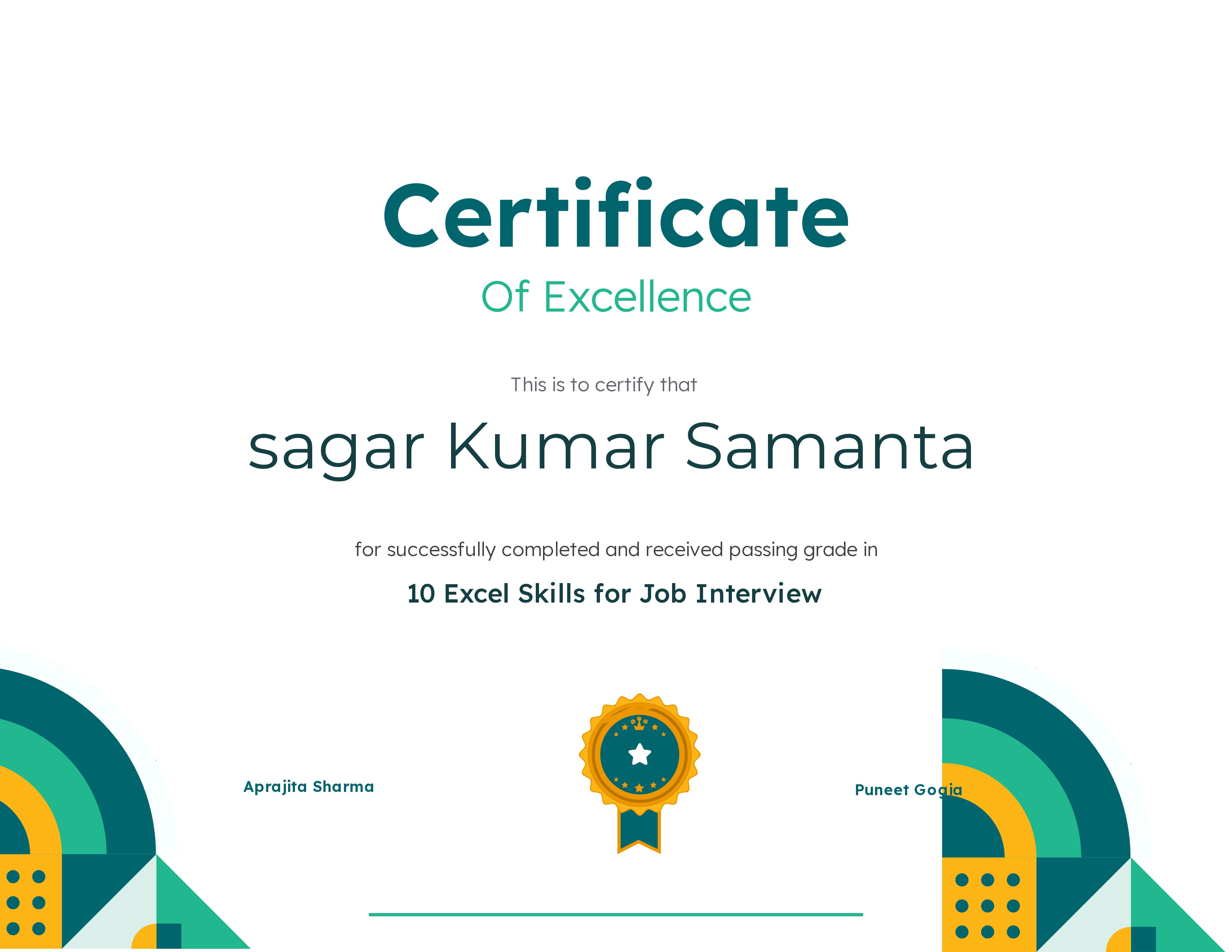 10 Excel Skills for Job Interview