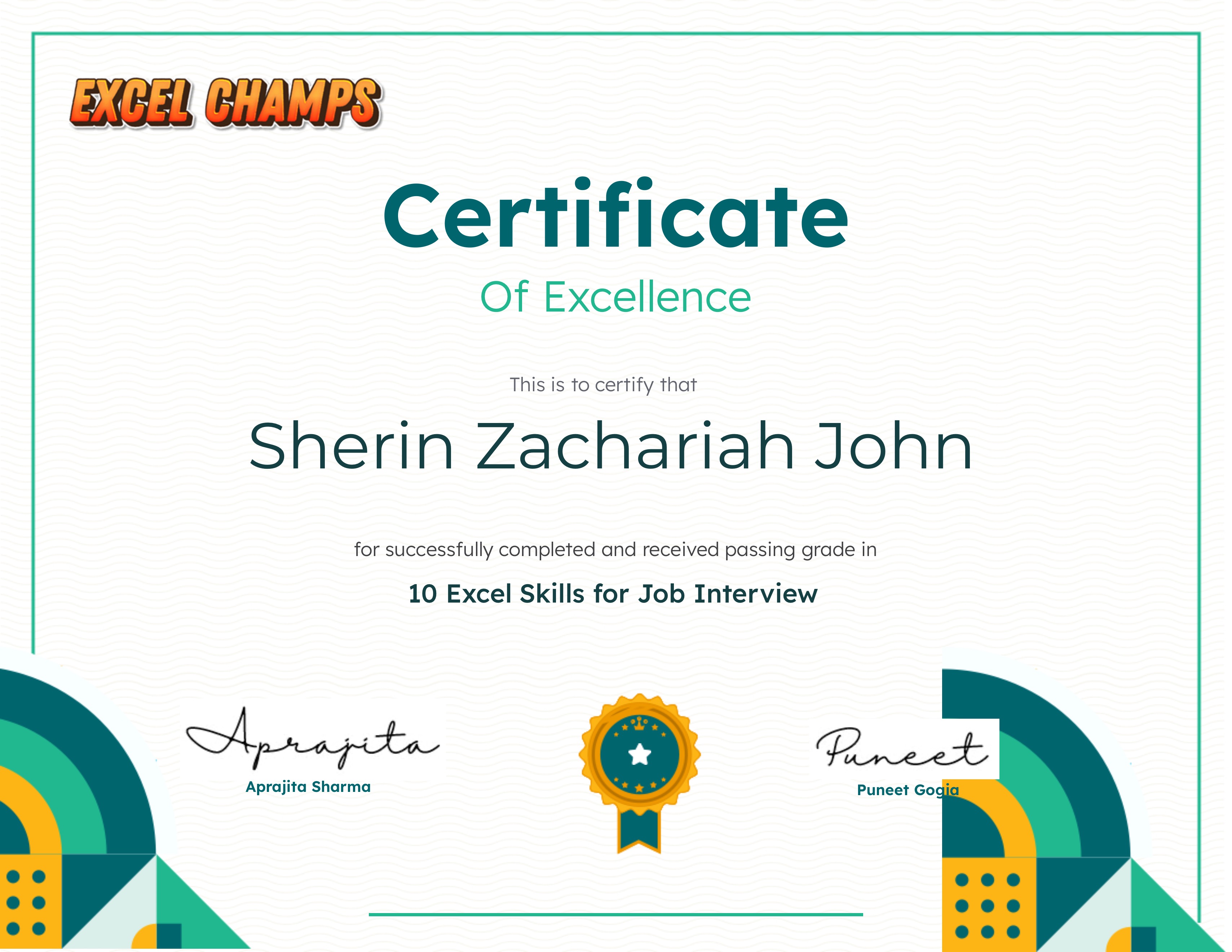 10 Excel Skills for Job Interview