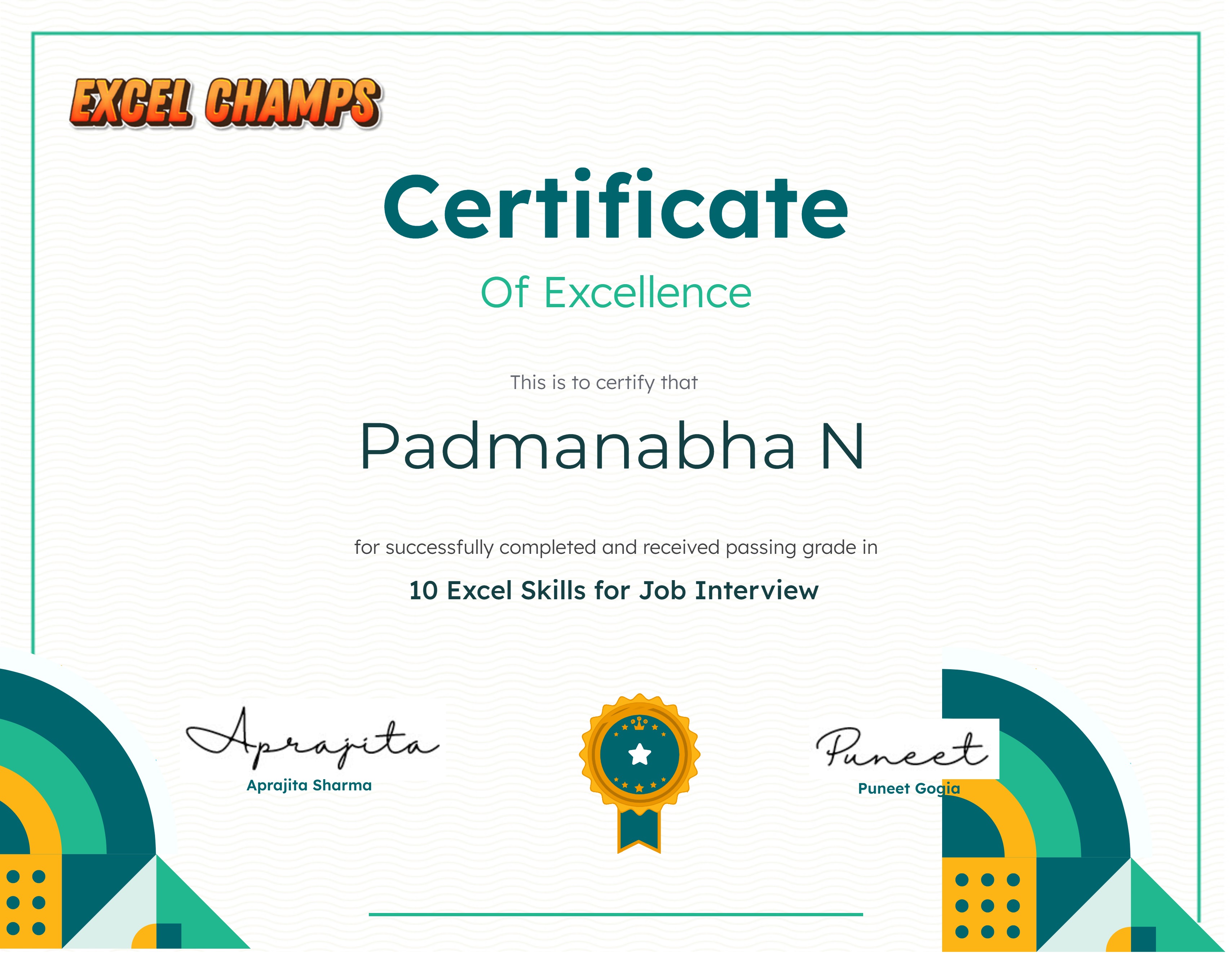 10 Excel Skills for Job Interview
