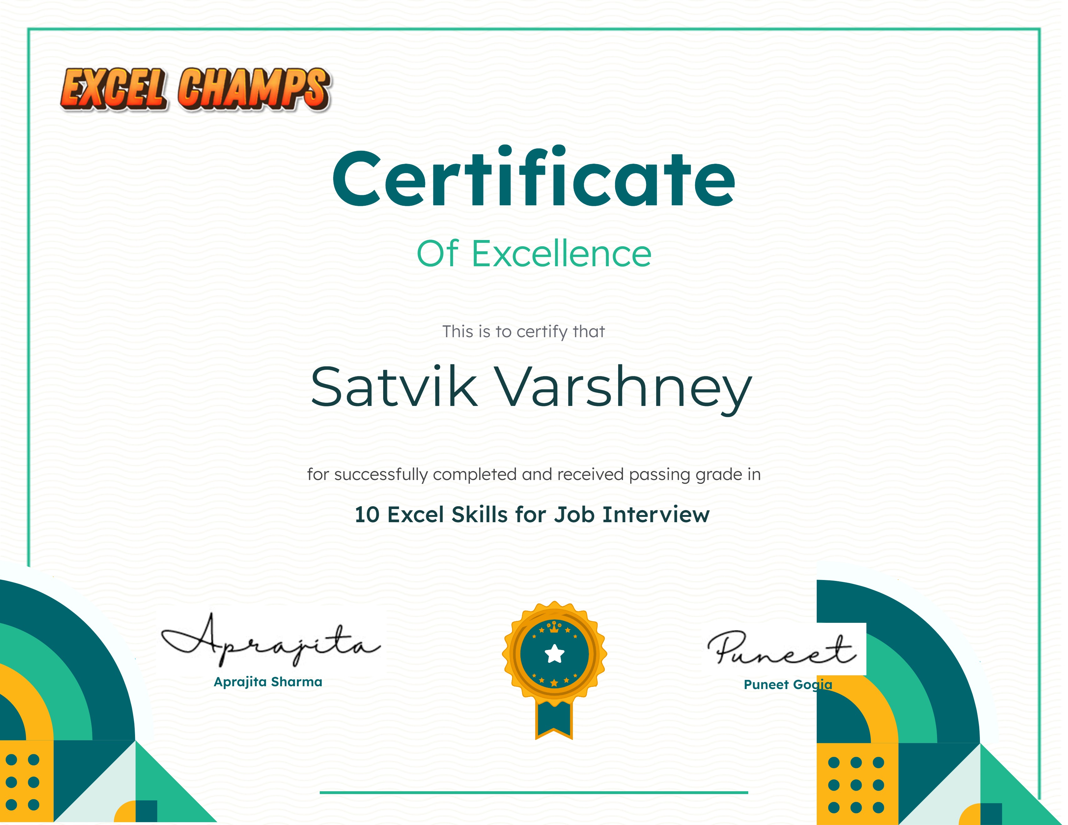 10 Excel Skills for Job Interview